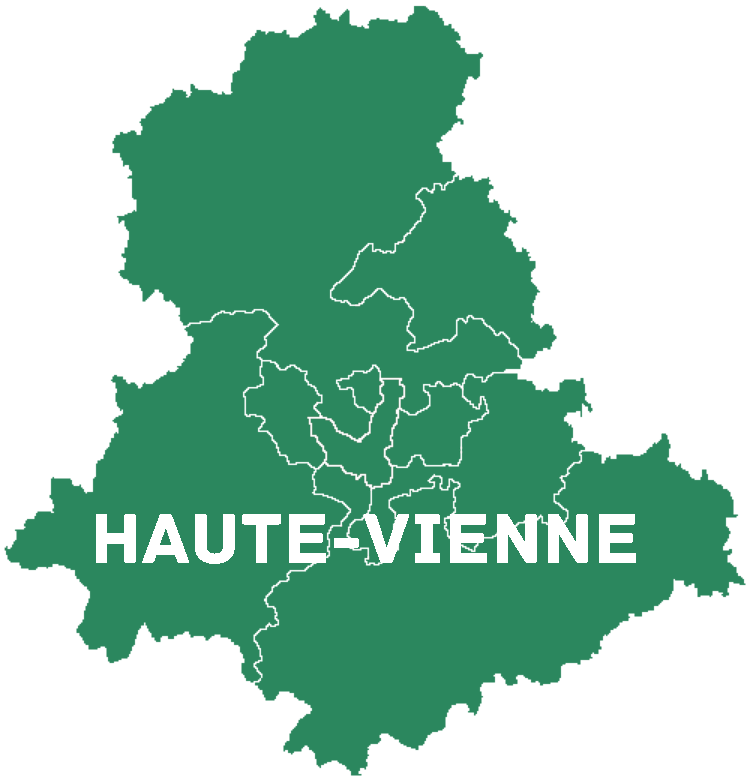 Carte des circonscriptions de la Haute-Vienne