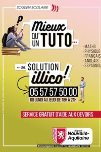 Affiche "une solution illico" Nouvelle-Aquitaine