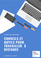 Couverture du livret de synthèse "Conseils et outils pour travailler à distance"