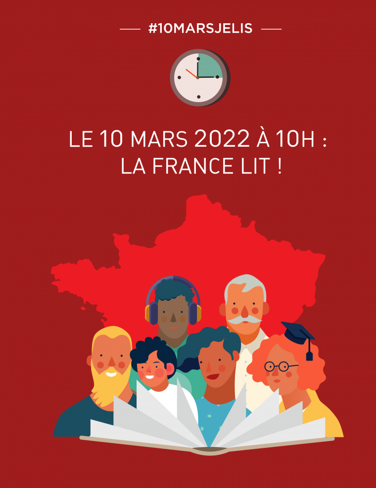 #10mars je lis - Le 10 mars 2022 à 10h : la France lit !