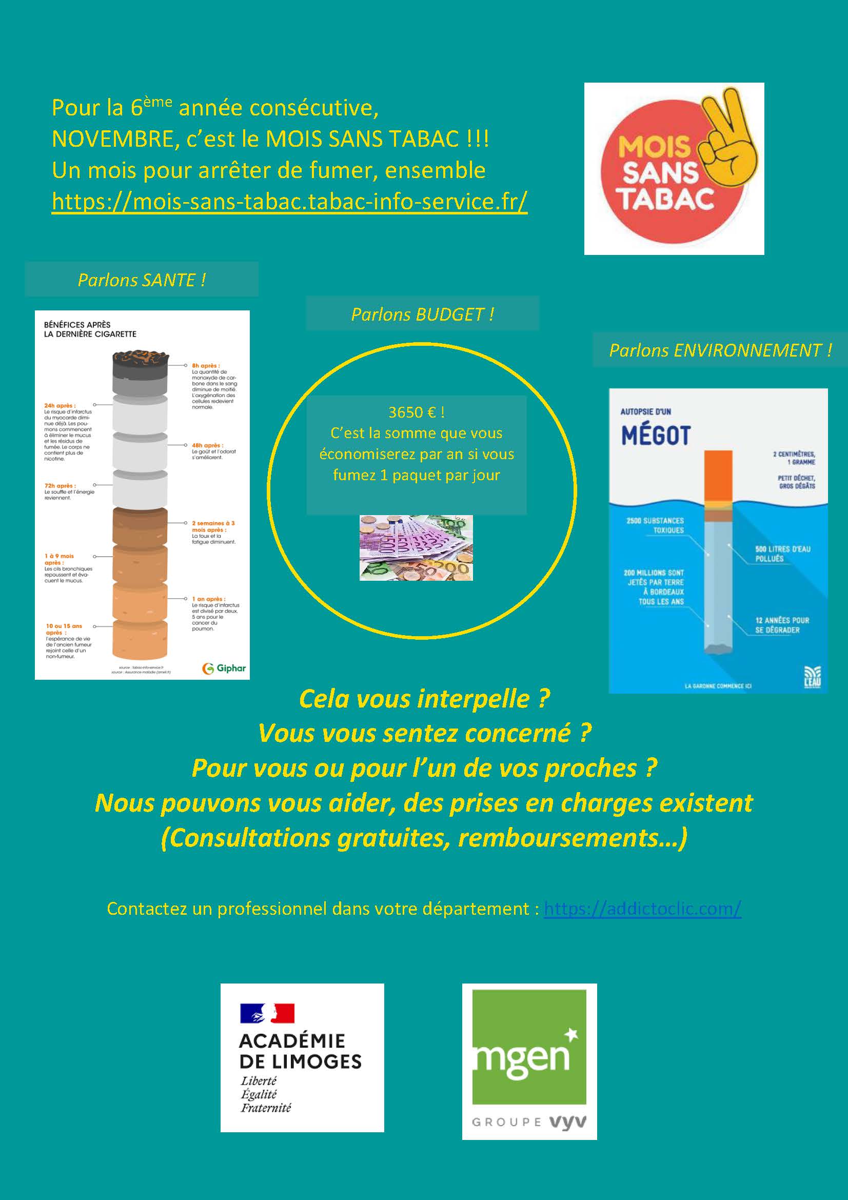 Affiche Mois sans tabac