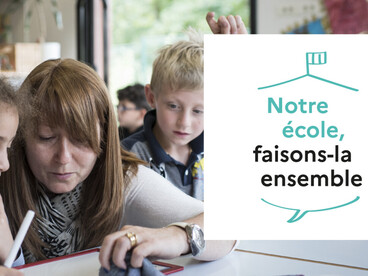 Visuel "Notre école, faisons-la ensemble"