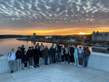 Photo des lycéens et de leurs professeurs à Oslo